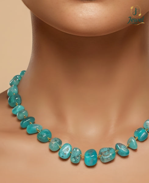 Aqua Serene Beaded Necklace Set