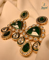 Emerald Noor Kundan Drop Earrings