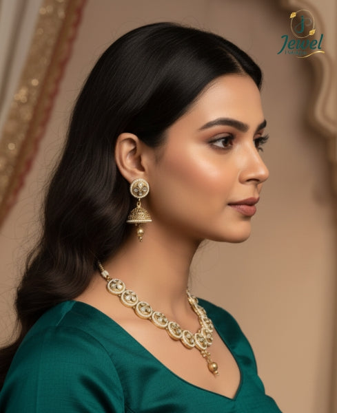 Ivory Aura Kundan Necklace Set
