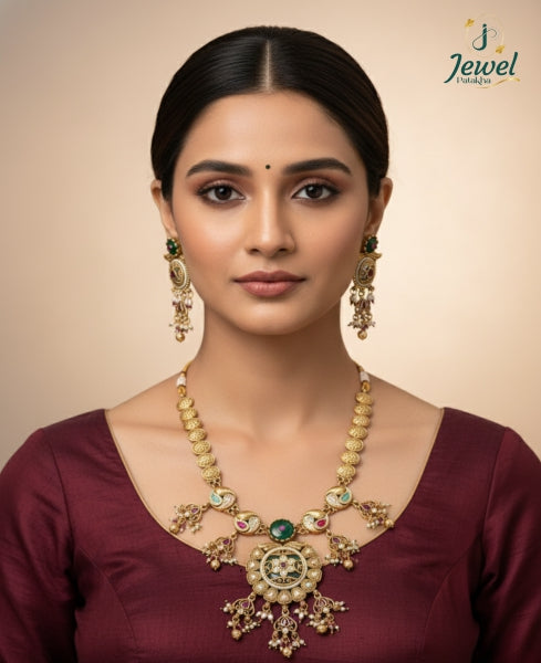 Vanika Heritage Kundan Necklace Set