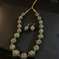 Emerald Aura Beaded Necklace