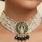 Emerald Mayura Pearl Choker Set