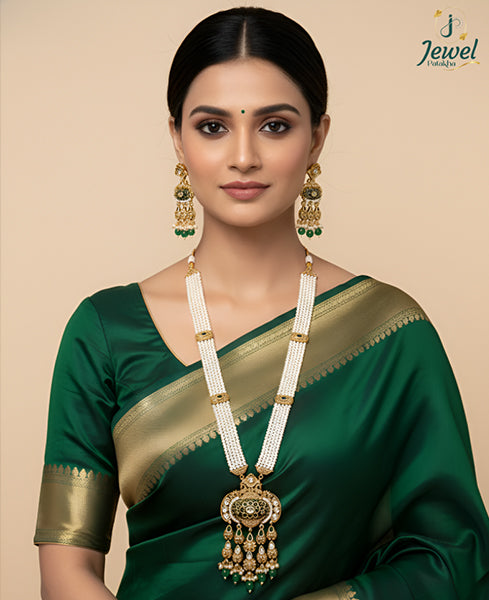 Emerald Pearl Dynasty Necklace