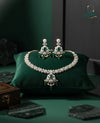 Emerald Radiance Diamond-Finish Necklace Set