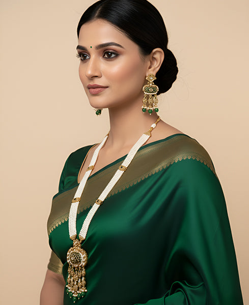 Emerald Pearl Dynasty Necklace