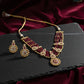 Heritage Ruby Kundan Beaded Necklace Set