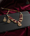 Heritage Ruby Kundan Beaded Necklace Set