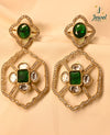 Imperial Green Kundan Drops