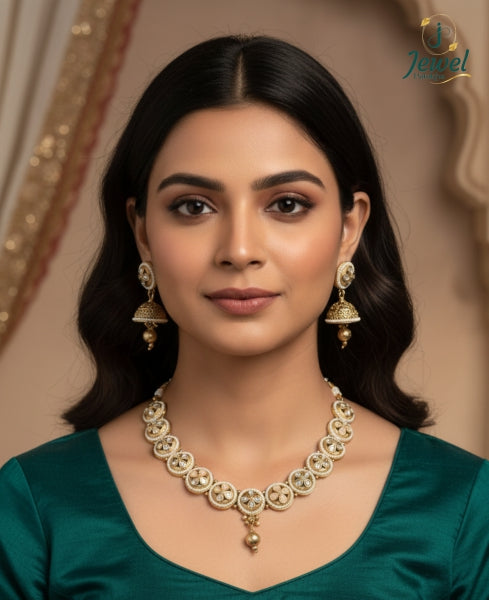 Ivory Aura Kundan Necklace Set