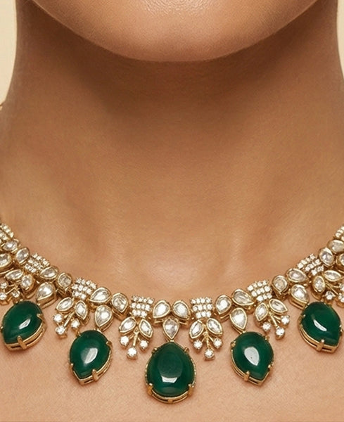 Jade Bloom necklace Set