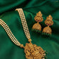 Lakshmi Vaibhav Temple Pearl Necklace Set