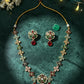 Navratna Ruby Bloom Necklace