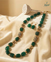 Neelima Emerald Beaded Necklace Set