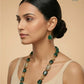 Neelima Emerald Beaded Necklace Set