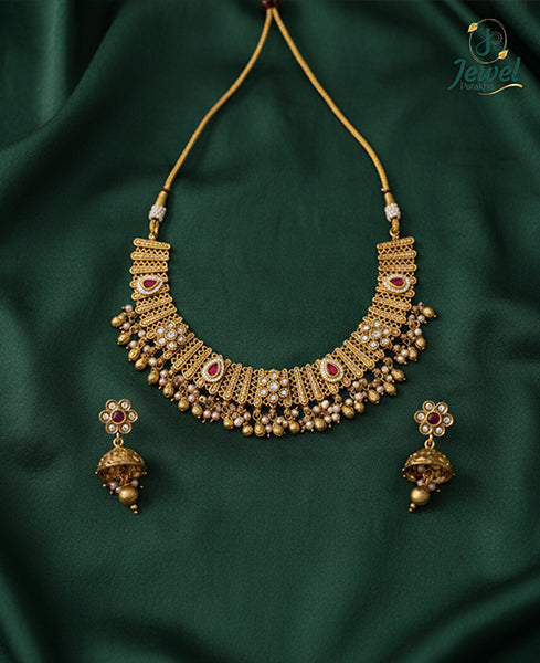 Padmavati Jadau Kundan Necklace Set