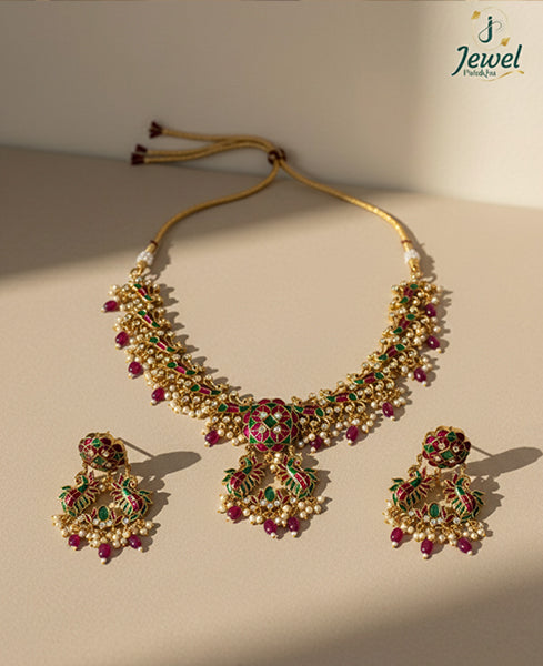 Ratnashree Jadau Kundan Necklace Set