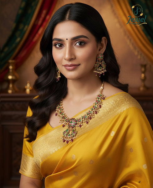Ratnashree Jadau Kundan Necklace Set
