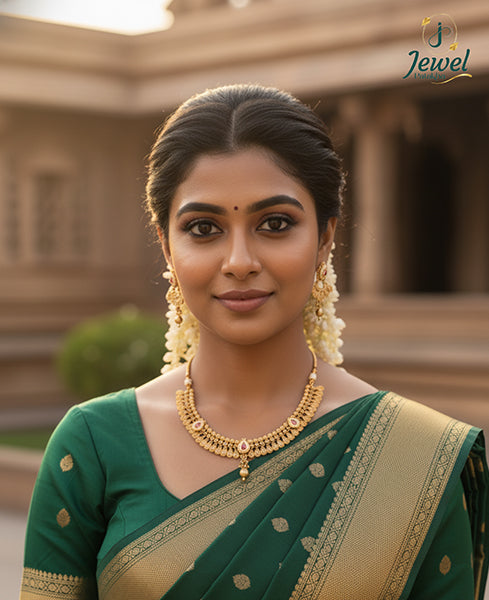 Ratnavalli Jadau Kundan Necklace Set