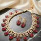 Ruby Bloom Necklace Set