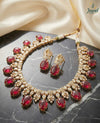 Ruby Bloom Necklace Set