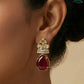 Ruby Bloom Necklace Set