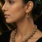 Rudra Ruby-Tone Beaded Necklace Set