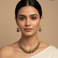Taj Black Beaded Statement Necklace