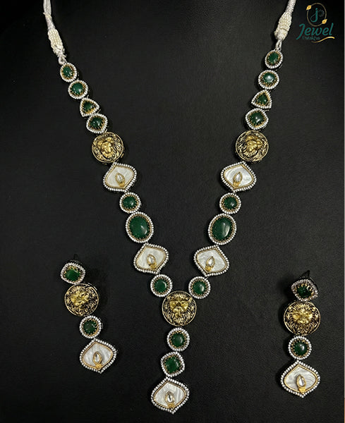 The Ivory & Emerald Court Necklace