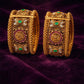 Royal Emerald Ruby Polki Bangles
