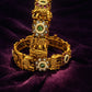 Rajwadi Floral Kundan Bangles