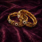 Rajwadi Floral Kundan Bangles
