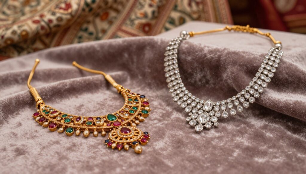 Kundan vs Polki jewellery