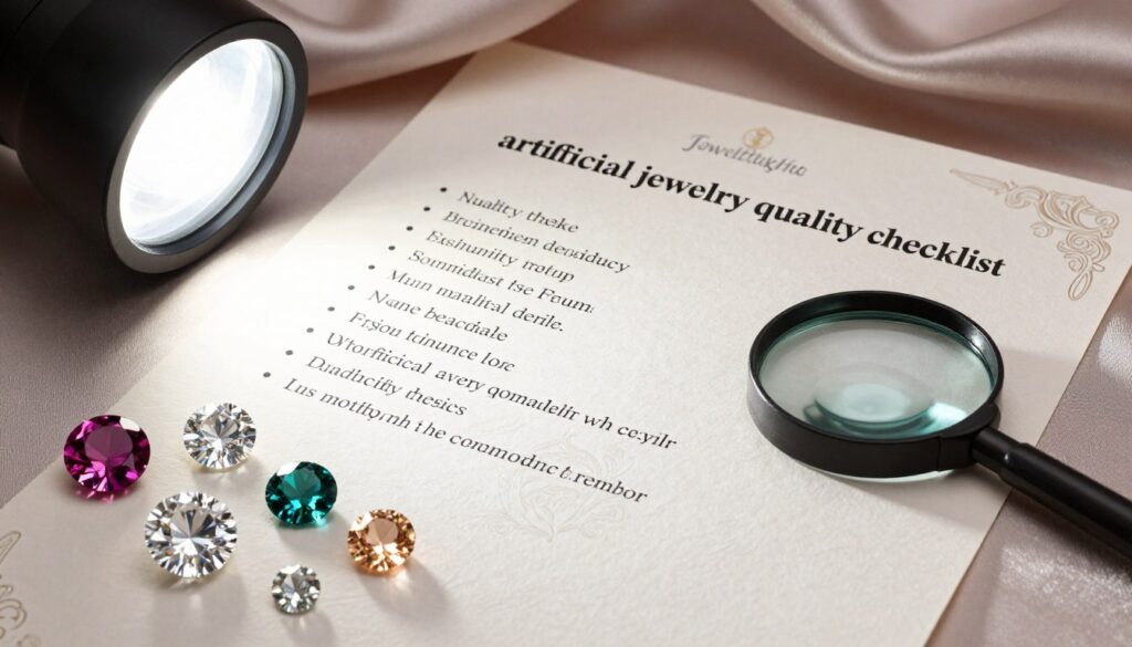 artificial jewelry quality checklist artificial jewelry quality checklist