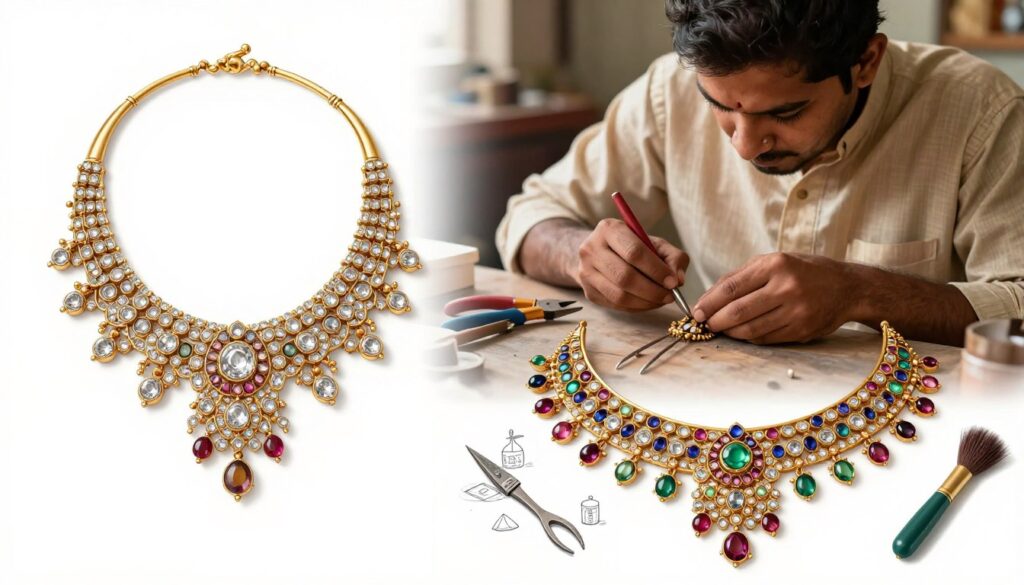 kundan vs polki jewelry craftsmanship kundan vs polki jewelry craftsmanship